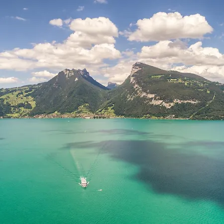 Bijou Lake Side - Mit Seesicht Und Privatstrand Faulensee Exterior foto