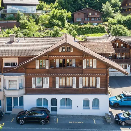 Bijou Lake Side - Mit Seesicht Und Privatstrand Faulensee Exterior foto
