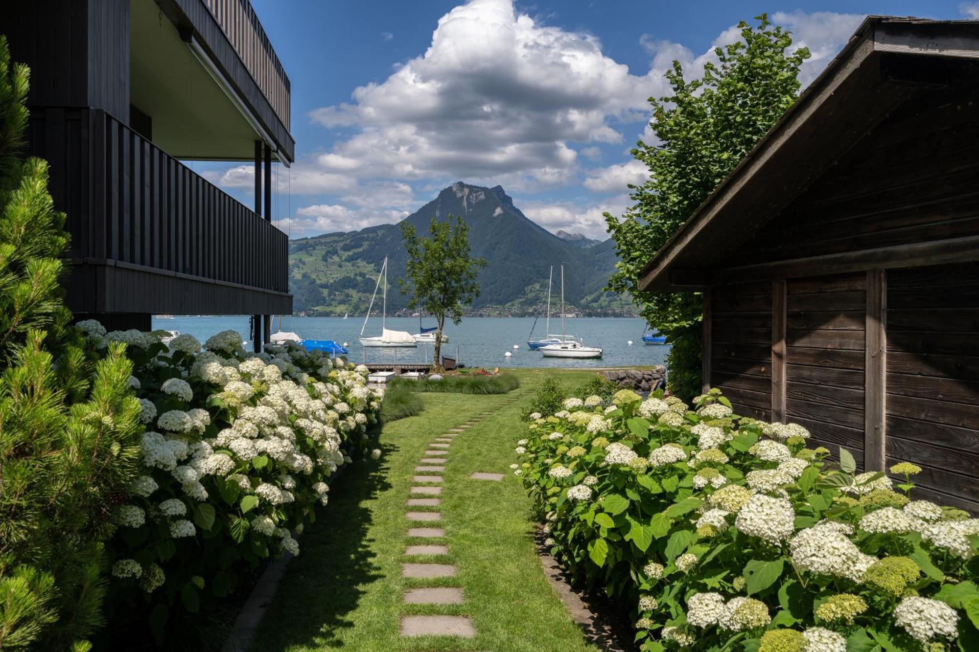 Appartement Bijou Side - Mit Seesicht Und Privatstrand Faulensee